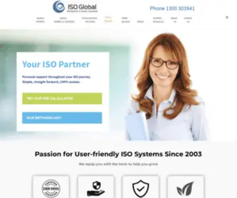 Isoglobal.com.au(ISO 9001 Quality Management System) Screenshot