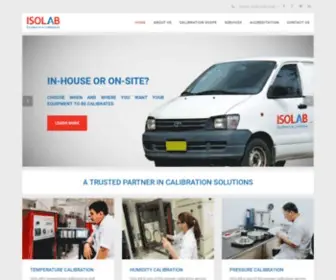 Isolab.com.sg(Excellence in Calibration) Screenshot