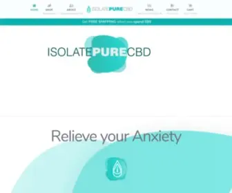 Isolatepurecbd.com(Isolate Pure CBD) Screenshot