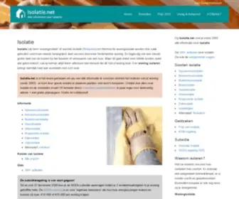 Isolatie.net(Alle informatie & prijzen) Screenshot