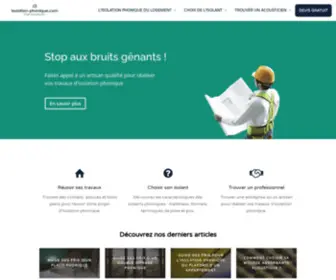 Isolation-Phonique.com(Isolation phonique : Stop aux Bruits gênants) Screenshot