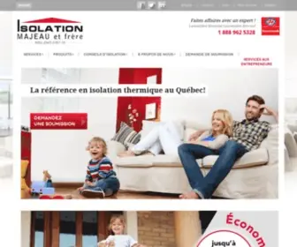 Isolationmf.com(La référence en isolation thermique au Québec) Screenshot