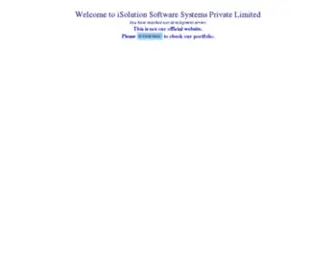 Isoldev.com(Home page of iSolution India & iSolution Software Systems Private Limited) Screenshot