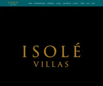 Isolevillas.com(Isolé Villas) Screenshot