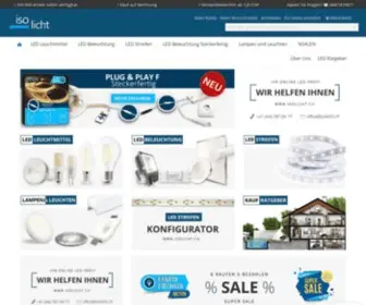 Isolicht.ch(LED Lampen und Leuchten Online Shop) Screenshot