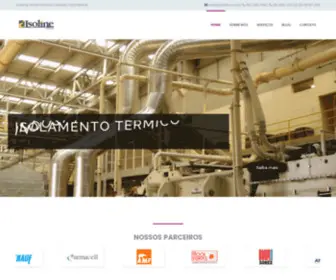 Isoline.com.br(Isolamento Térmico Industrial) Screenshot