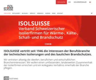 Isolsuisse.ch(Verband Schweizerischer Isolierfirmen) Screenshot