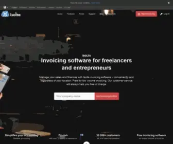 Isolta.com(Free invoicing software) Screenshot