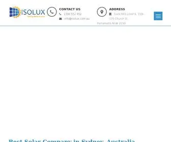 Isolux.com.au(Best solar panel installers in Sydney) Screenshot