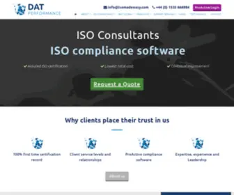 Isomadeeasy.com(ISO 9001 Consultants) Screenshot