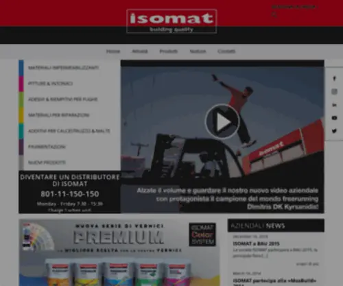 Isomat.co.it(Home) Screenshot
