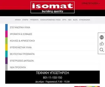 Isomat.gr(Ελληνικός πολυεθνικός Όμιλος δομικών χημικών) Screenshot