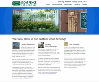 Isomfence.com(Isom Fence Company) Screenshot