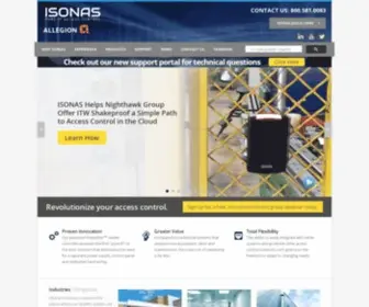 Isonas.com(Isonas Pure IP Access Control) Screenshot