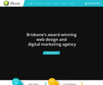 Isonic.net.au(Website Design Brisbane) Screenshot