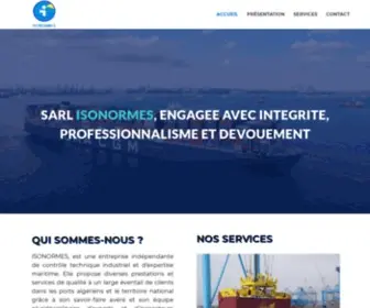 Isonormes.com(Contrôle Technique & Expertise Maritime) Screenshot