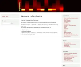 Isophonics.net(Isophonics) Screenshot