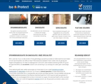 Isoprotect.be(Spouwmuurisolatie en dakisolatie) Screenshot