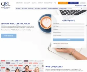 IsoqSltd.com(ISO Certification with the UK's Leading Multi) Screenshot