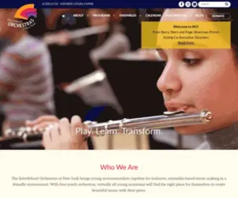 Isorch.org(InterSchool Orchestras of New York) Screenshot