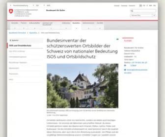 Isos.ch(Bundesinventar) Screenshot