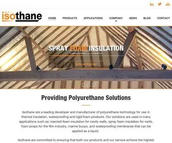 Isothane.com(Polyurethane Foam for Cavity Wall & Spray Foam Insulation) Screenshot