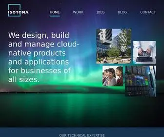 Isotoma.com(Bespoke Software Development Agency UK) Screenshot