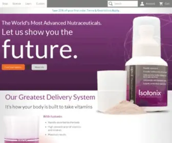 Isotonix.com(Isotonix Advanced Nutraceuticals by Market America) Screenshot