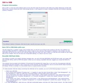 Isotousb.com(ISO to USB) Screenshot