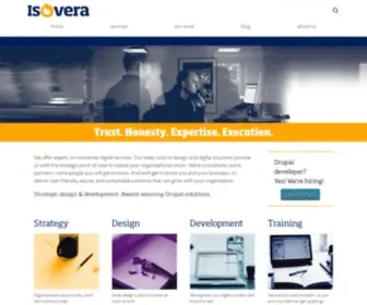 Isovera.com(Drupal solutions for smart organizations) Screenshot
