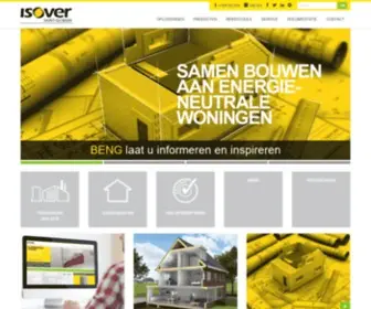 Isover.nl(ISOVER Nederland) Screenshot