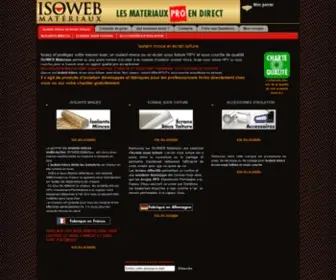 Isowebmateriaux.com(Isolant mince) Screenshot