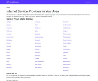 ISP-In-Area.com(Internet Service Providers in Your Area) Screenshot