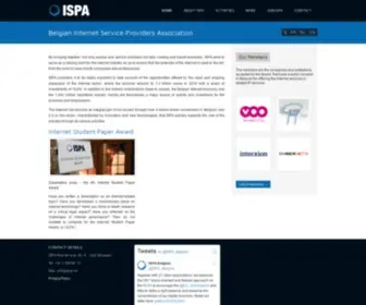 Ispa.be(Belgian Internet Service Providers Association) Screenshot