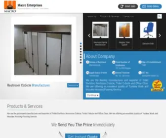 Ispacetoiletcubicles.in(Macro Enterprises) Screenshot