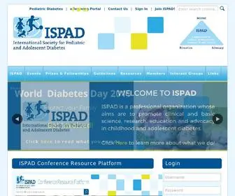 Ispad.org(International Society for Pediatric and Adolescent Diabetes) Screenshot