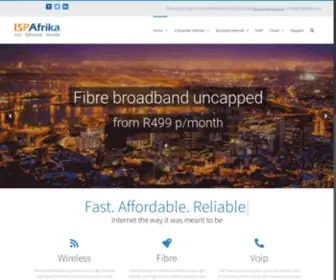 Ispafrika.co.za(ISPAfrika Provider of Fibre) Screenshot