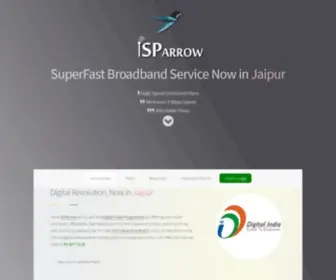 Isparrow.com(Affordable Ultra High Speed Broadband in Jaipur) Screenshot
