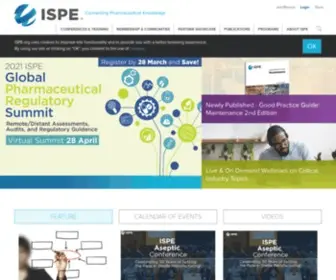 Ispe.org(International Society for Pharmaceutical Engineering) Screenshot
