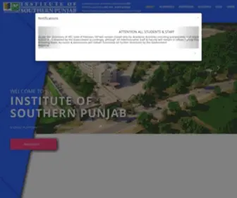 ISP.edu.pk(Institute of Southern Punjab) Screenshot