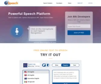 Ispeech.org(Listen blog) Screenshot
