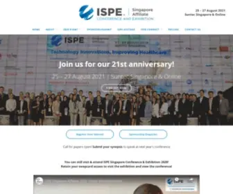 Ispesingapore.org(The ISPE Singapore Affiliate Conference & Exhibition) Screenshot