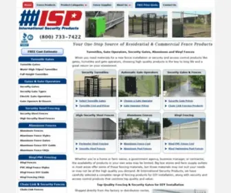 Ispfence.com(Aluminum Fences Turnstile Security Gates) Screenshot
