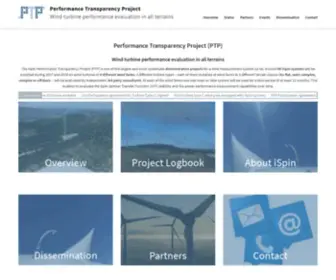 Ispin-PTP.com(Wind turbine performance transparency in all terrains) Screenshot