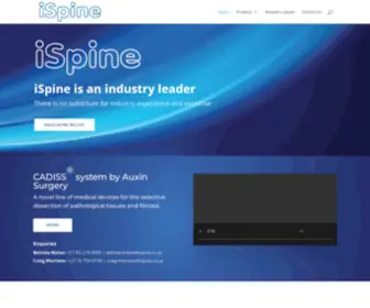 Ispine.co.za(The source of innovation & discovery) Screenshot