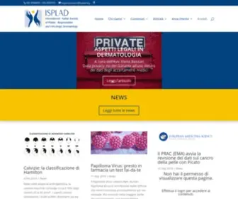 Isplad.org(International-Italian Society of Plastic) Screenshot