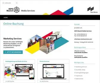 Ispo-Mediaservices.com(ISPO MUNICH Media Services) Screenshot