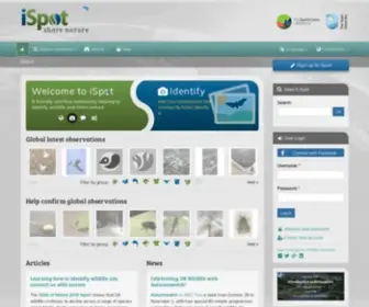 Ispotnature.org(Home : iSpot Nature) Screenshot
