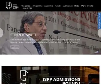 ISPP.org.in(Indian School of Public Policy) Screenshot