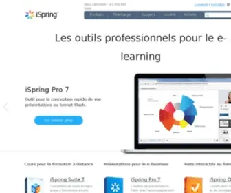 Ispring.fr(Meilleur logiciel d’eLearning) Screenshot